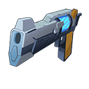 Иридиевый револьвер||Пули со смещённым центром тяжести в барабане этого револьвера буквально разрывают врага на части!
|||Уровень предмета: 17